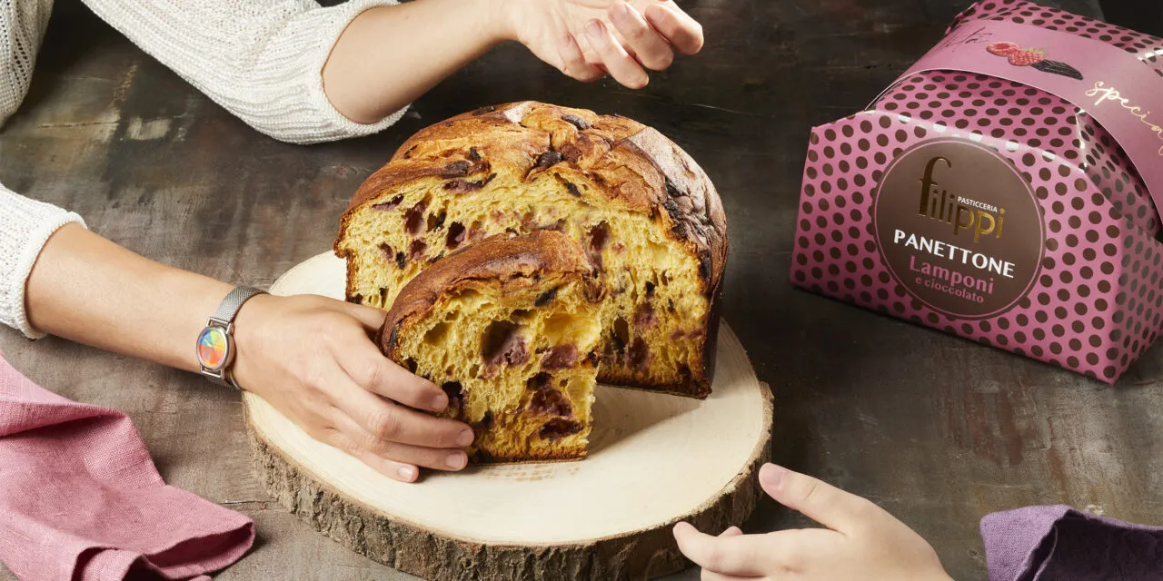 Pasticceria Filippi, la novità 2025 è il Panettone lamponi e cioccolato fondente