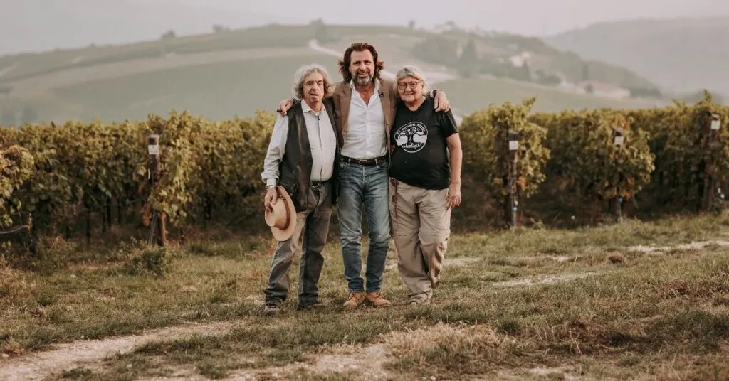 Massimo Gianolli con Lydia e Claude Bourguignon